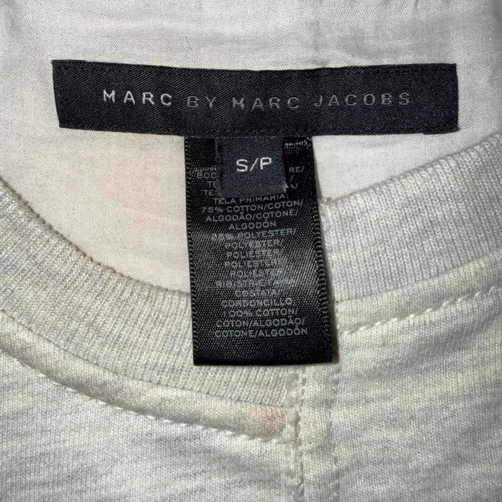 Marc by Marc Jacobs Grey Circular Graphic Sweatshirt Dress S